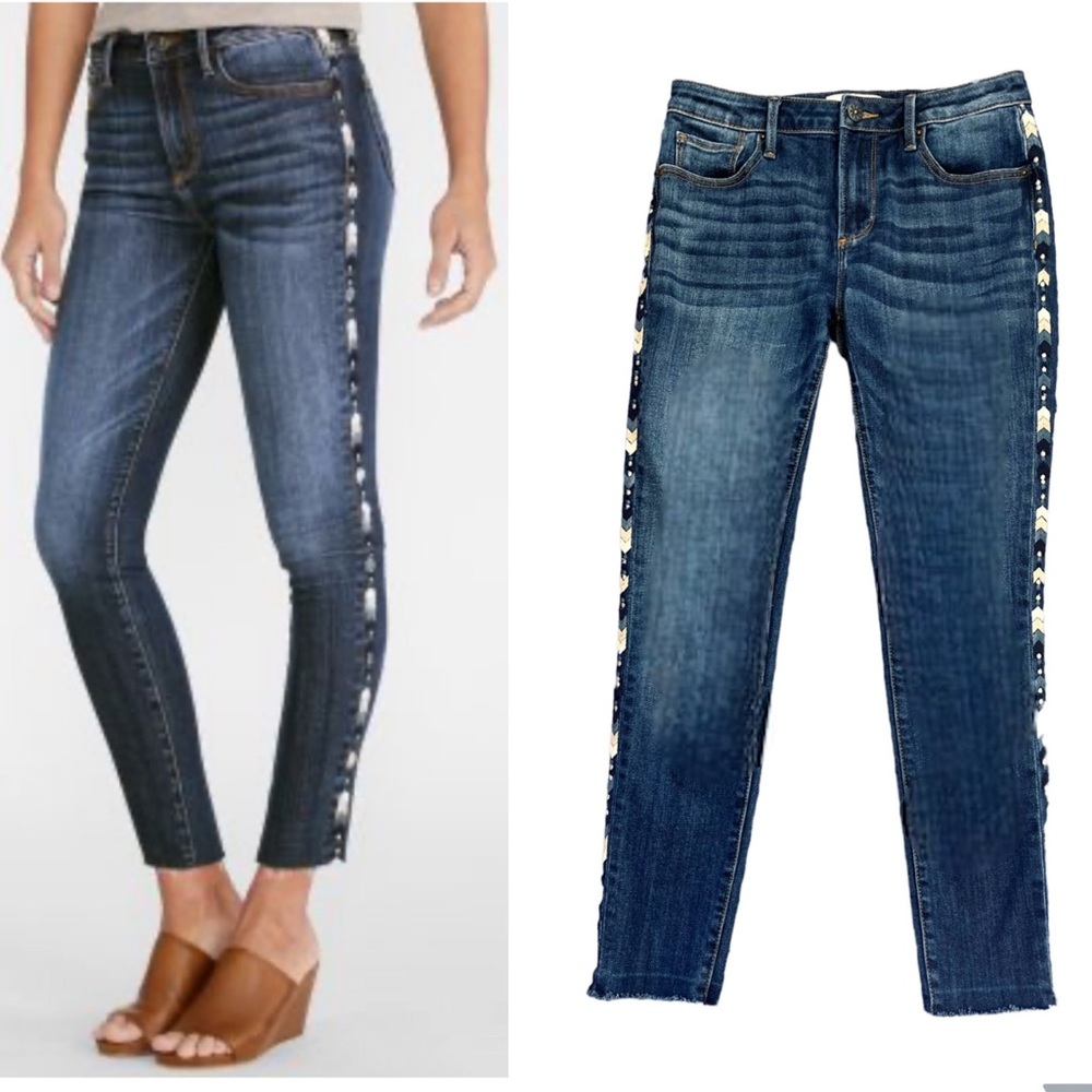 Driftwood Jackie Embroidered Jeans size 27
